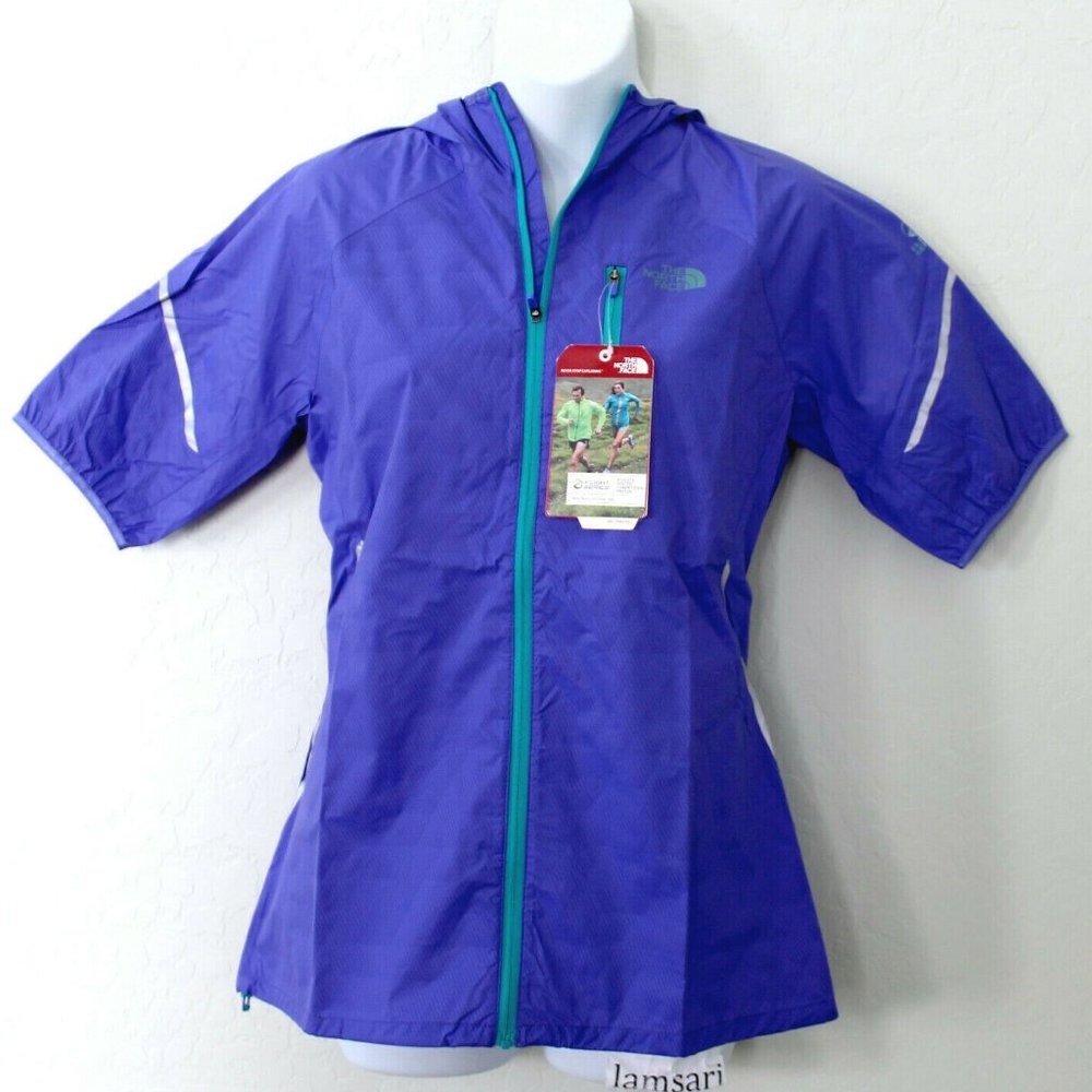 The North Face Ultra Light Weatherproof Reflective Zip Hoodie Running Jacket S